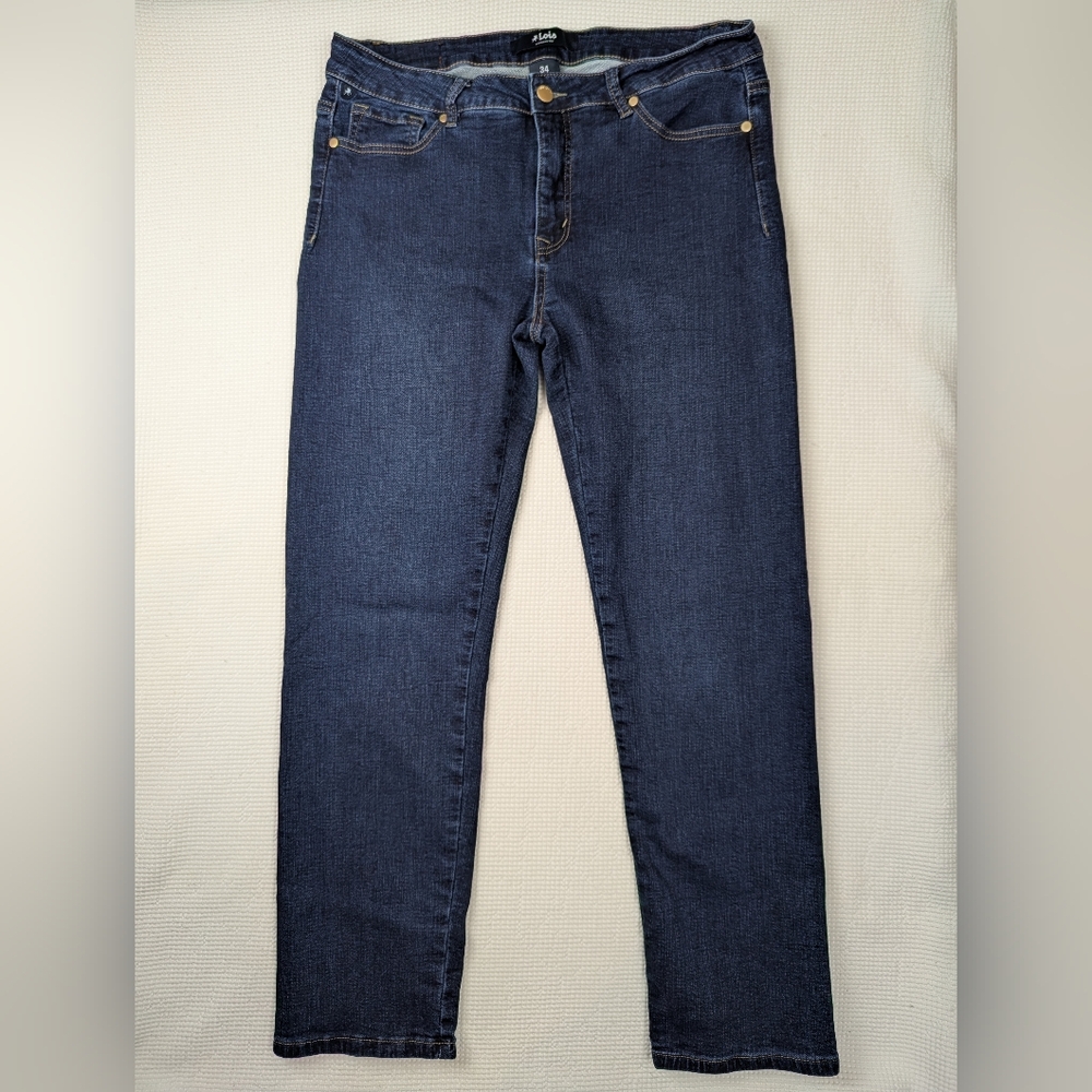 Lois Jeans Women's Casual Slim Jeans in Deep Blue Size 34